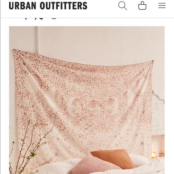 Urban Outfitters Pink Galaxy Tapestry